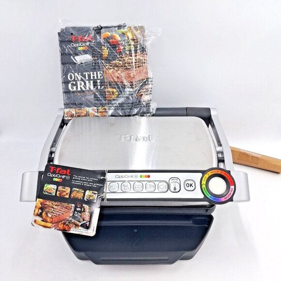 T-fal OptiGrill+ GC712D54 Smart Indoor Electric Grill Auto Sensor 1800W - Picture 1 of 12